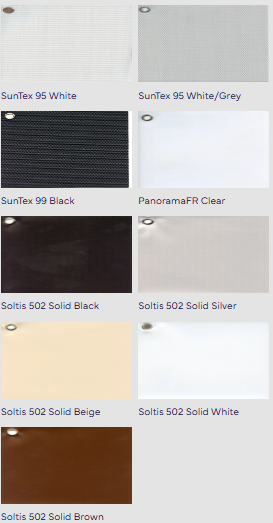 Retractable Screen System Color Panel