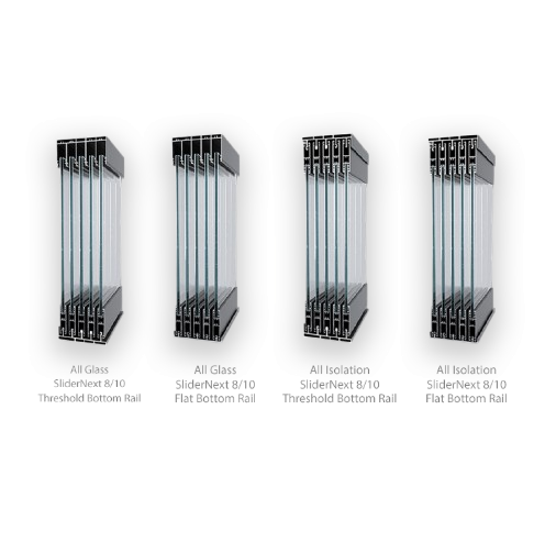 Novasun SliderNext 8/10 Glass and Insulated Panel Choices