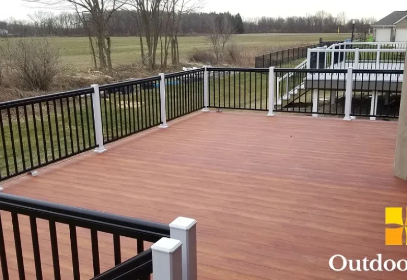 alumadecking with railings